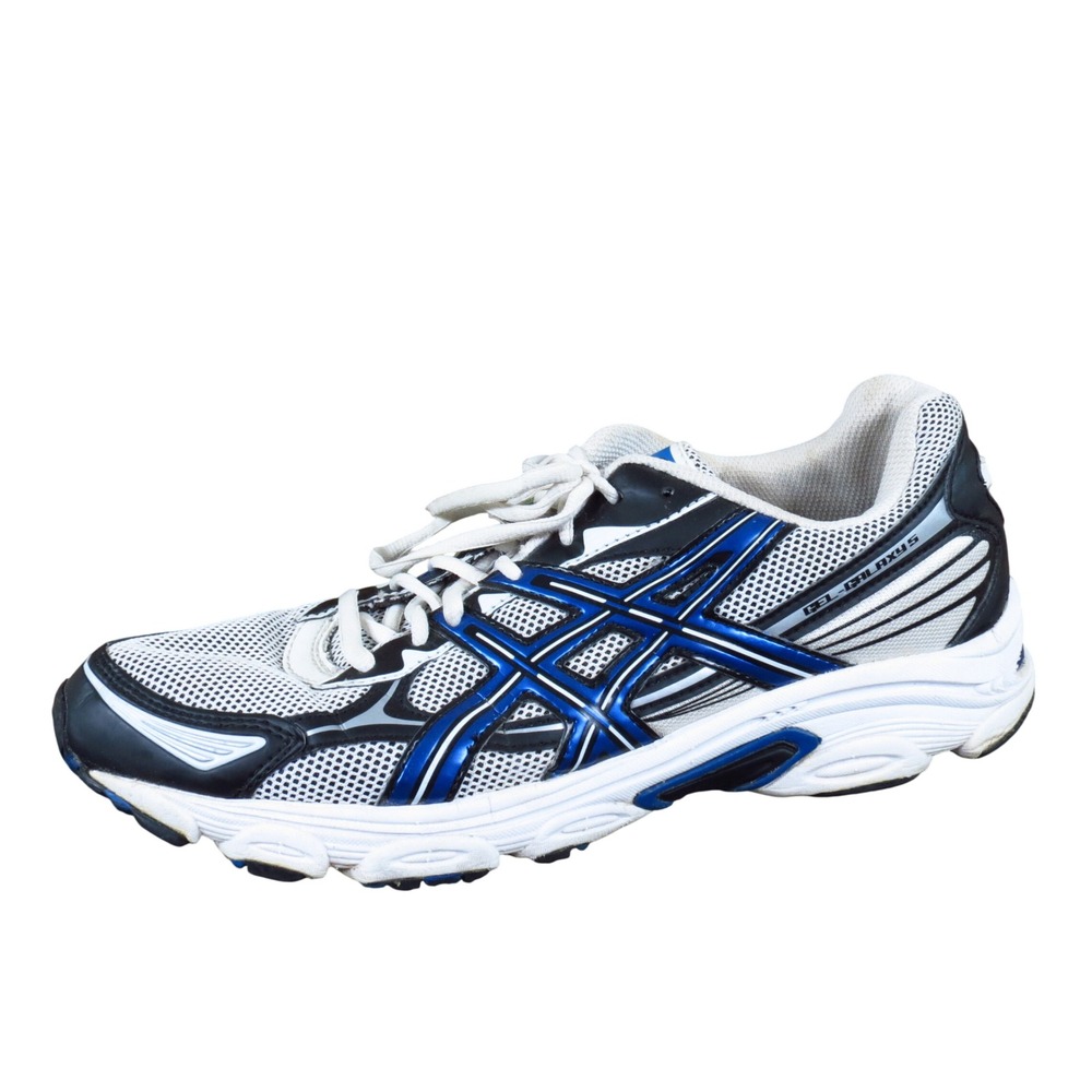 Asics Gel-Galaxy 5 Mens Running Shoe Size 10.5 Athletic White Blue Black